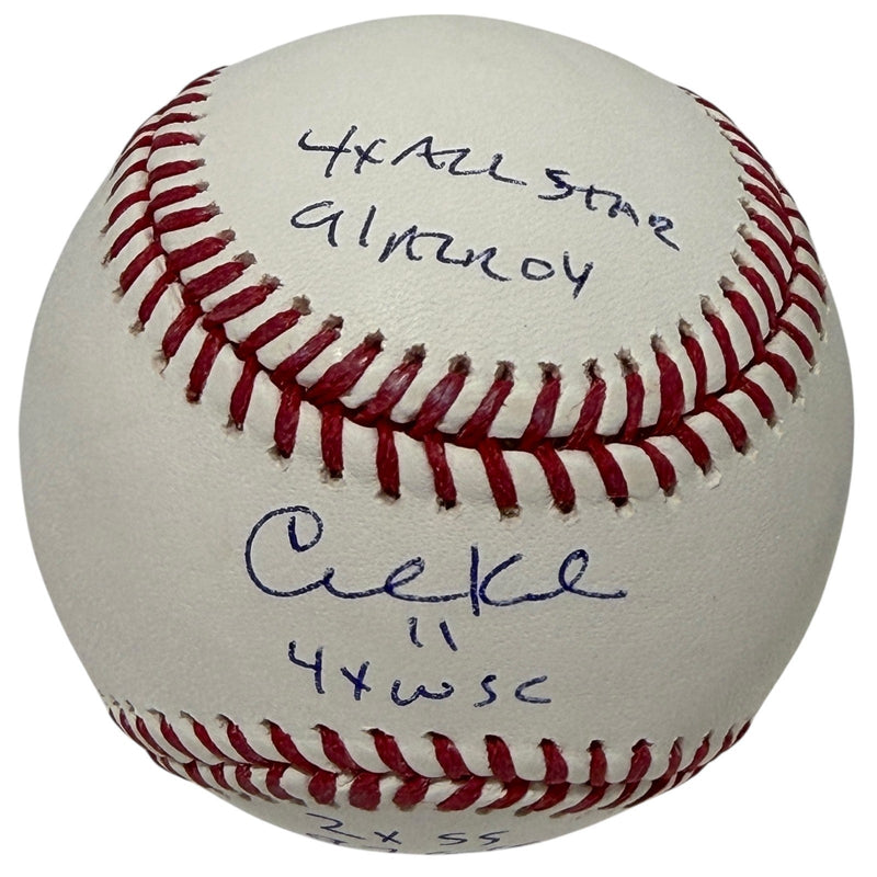 Chuck Knoblauch Signed Autographed ROMLB Baseball w/ 5x Insc JSA Witness COA