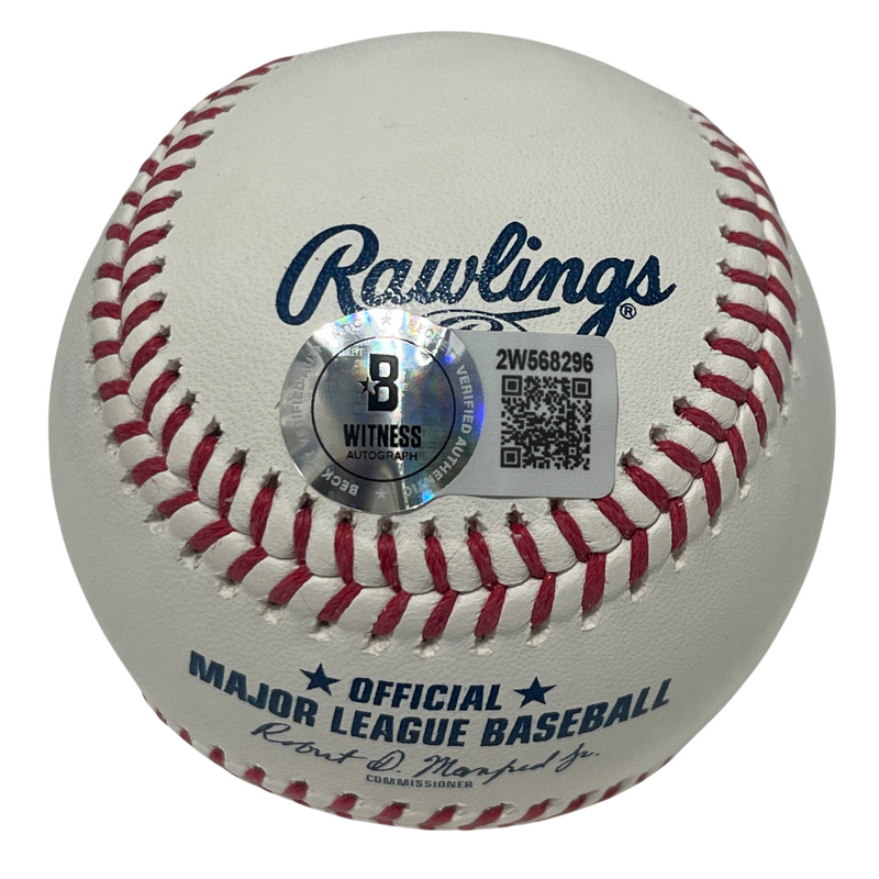 Todd Hundley Signed ROMLB Baseball w/ 3 Insc Beckett Witness BAS COA