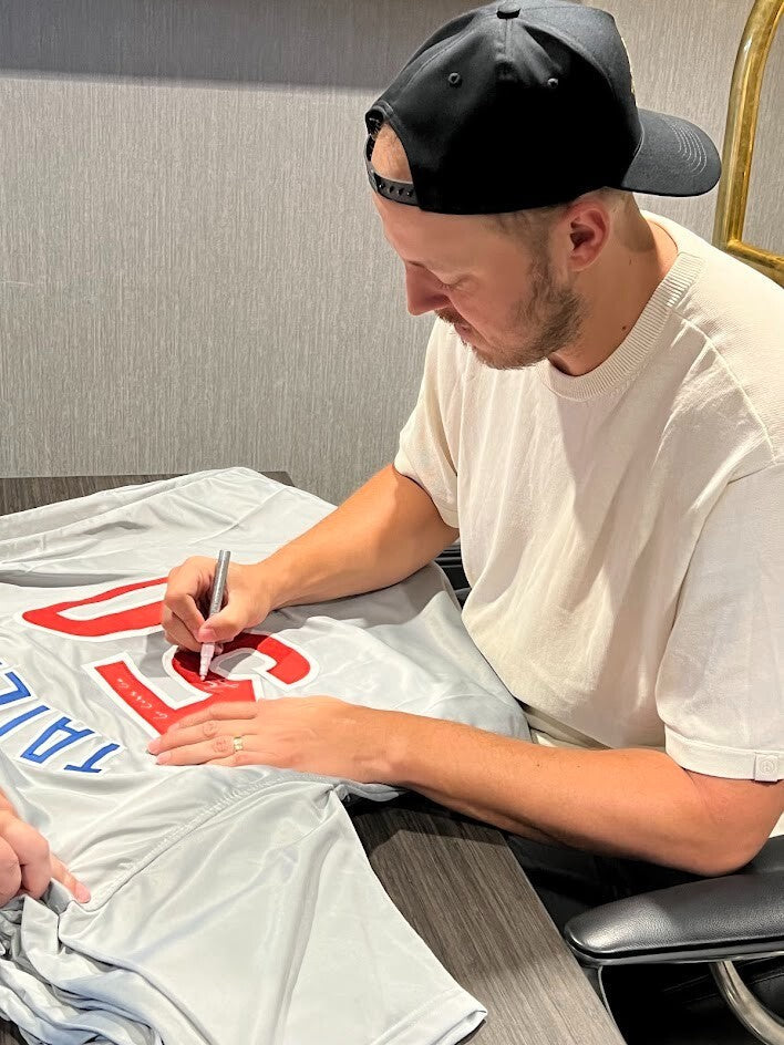 Jameson Taillon Signed Chicago Cubs Custom Jersey w Go Cubs Go Beckett W BAS COA