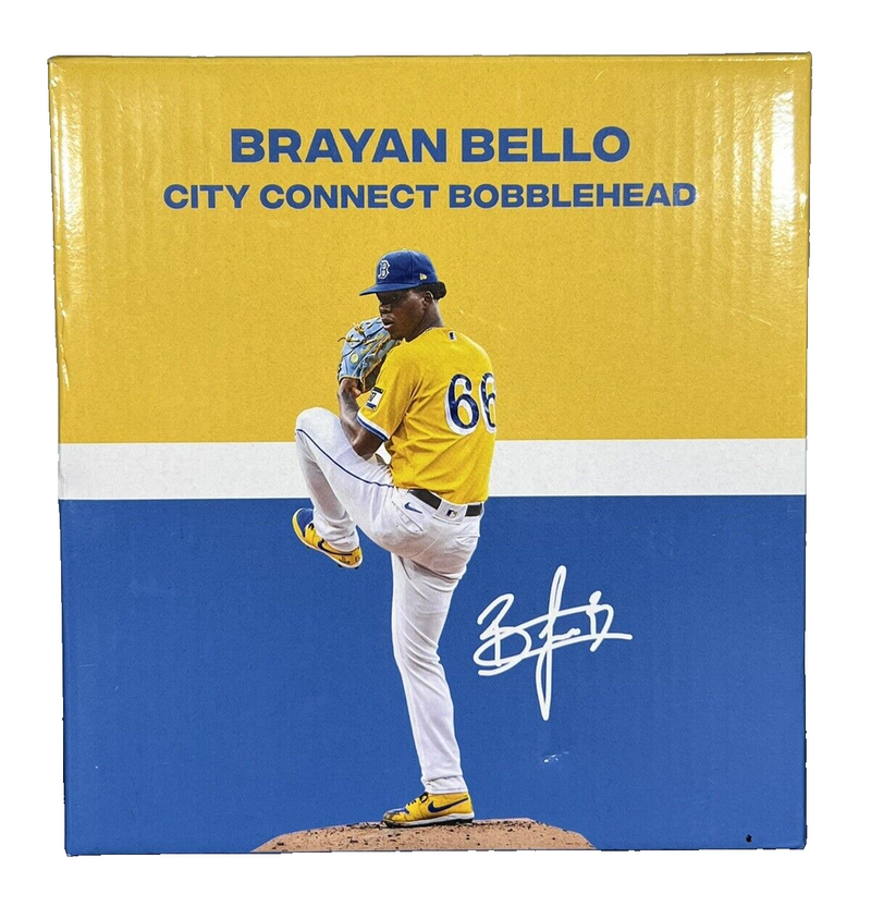 Brayan Bello Signed Auto Red Sox City Connect SGA Bobblehead 4/13/2024 BAS COA