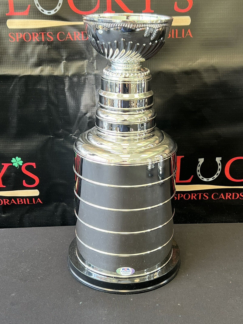 Bobby Hull Signed Auto 14" Mini Stanley Cup HOF Golden Jet PSA COA 61 Blackhawks