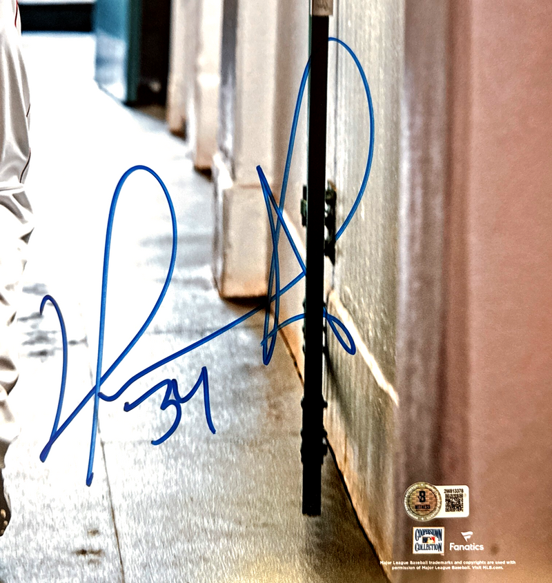 David Ortiz Signed Boston Red Sox 16x20 Fanatics Photo w/ #34 Beckett W BAS COA