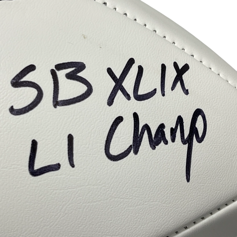 Rob Ninkovich Signed Patriots White Football SB XLIX LI Champ Beckett W BAS COA