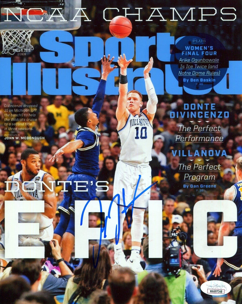 Donte DiVincenzo Signed Villanova SI Sports Illustrated 8x10 Photo JSA COA #5