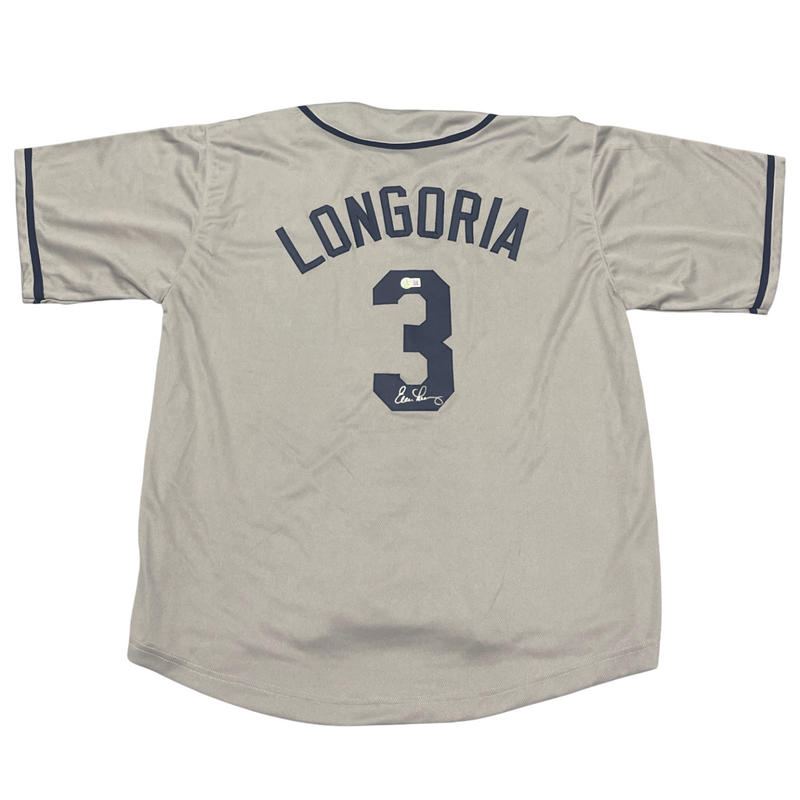 Evan Longoria Signed Tampa Bay Rays Custom Jersey Beckett BAS COA
