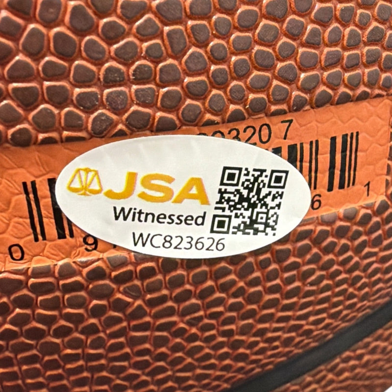 Kenny Sky Walker Signed Wilson Knicks Basketball w/ 89 Dunk Champ JSA W COA