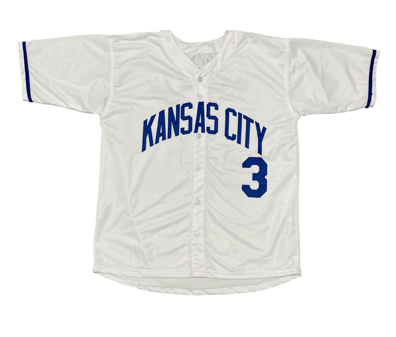 Bob Hamelin Signed KC Royals Custom Jersey w/ 94 AL ROY Beckett Witness BAS COA