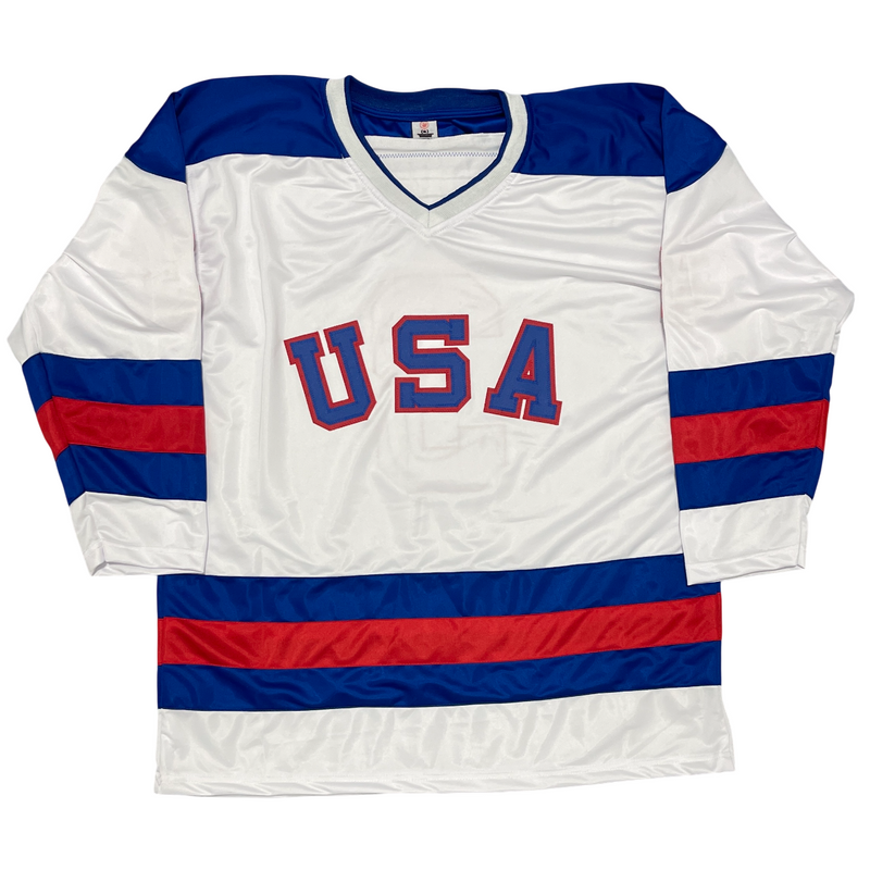 Ken Morrow Signed USA Custom Jersey w 1980 Gold Miracle on Ice Beckett W BAS COA