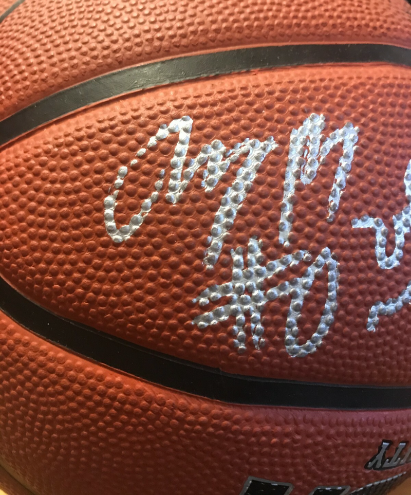 2009 Jordan Brand Classic Signed Auto Spalding NBA Basketball JSA Wall Cousins +