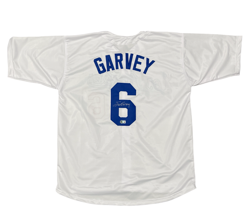Steve Garvey Signed Los Angeles Dodgers Custom Jersey Beckett Witness BAS COA #6