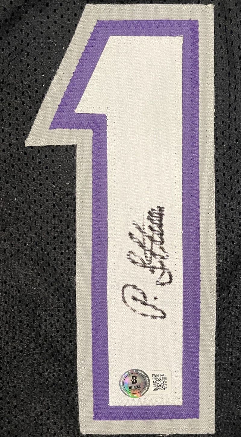 Peja Stojaković Signed Sacramento Kings Custom Jersey Beckett Witness BAS COA