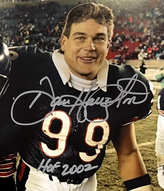 Dan Hampton & Mark Carrier Dual Signed Bears 11x14 Photo w/ Insc Beckett BAS COA
