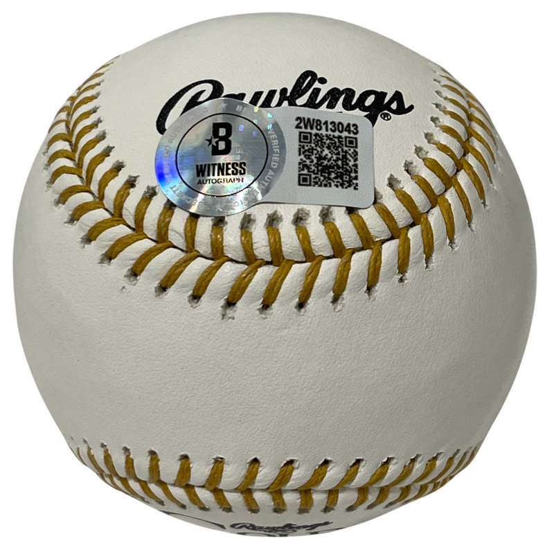Steve Garvey Signed Rawlings Gold Glove Baseball Beckett Witness BAS COA