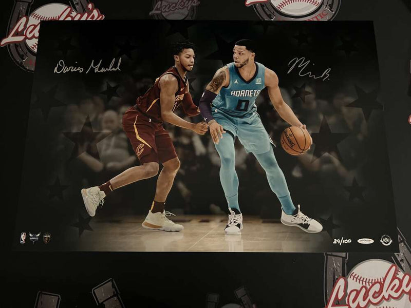 Darius Garland & Miles Bridges Signed 24x16 Photo Rising Stars /100 UDA COA