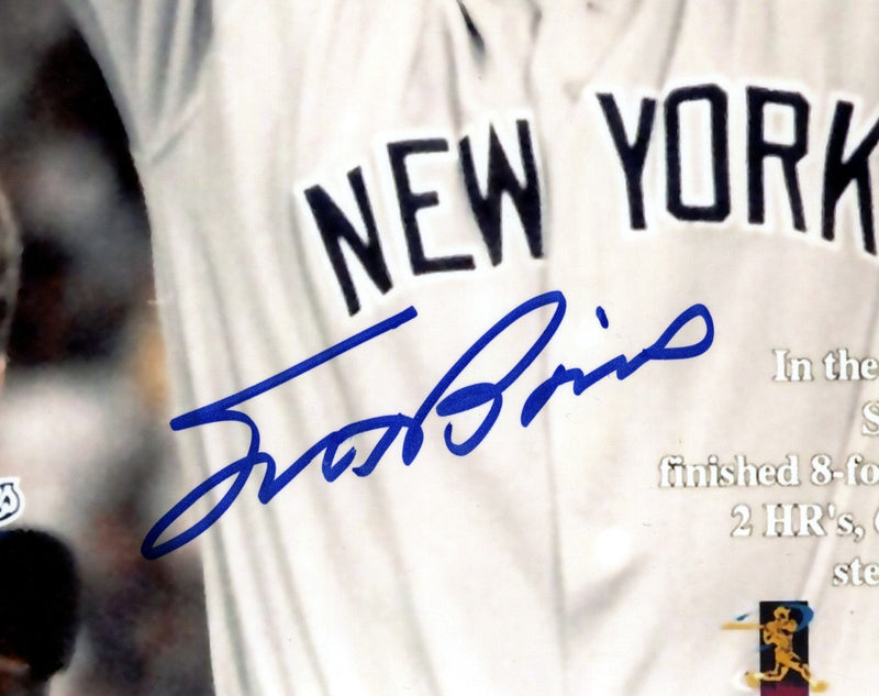 Scott Brosius Signed Yankees 11x14 1998 World Series MVP Beckett Witness BAS COA