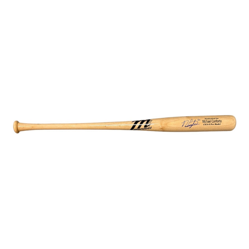 Michael Conforto Signed Game Model Marucci Bat CU26-2 Pro JSA COA Mets Cubs