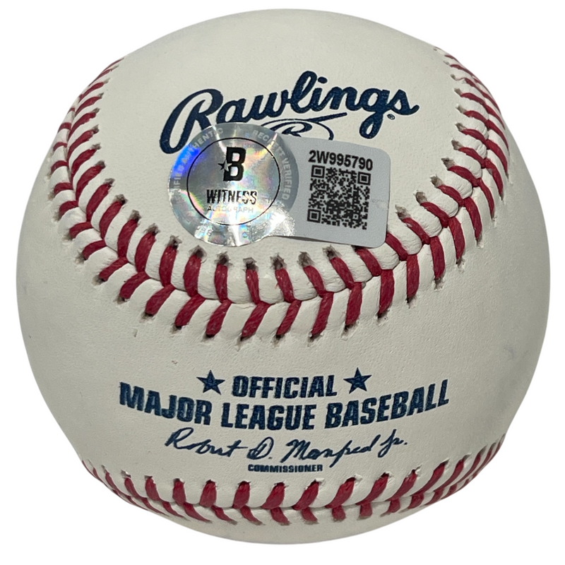 Al Bumbry Signed ROMLB Baseball w/ 73 AL ROY + 83 WSC Beckett Witness BAS COA