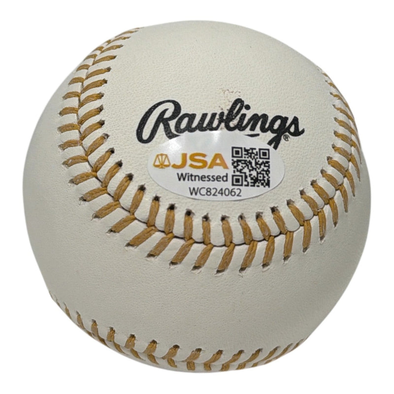 Alan Trammell Signed Autographed Gold Glove Logo Baseball JSA Witness COA