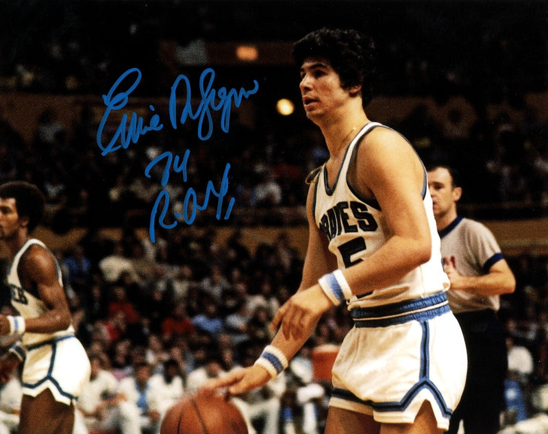Ernie DiGregorio Signed Buffalo Braves 8x10 Photo w/ 74 ROY LSCM COA #1