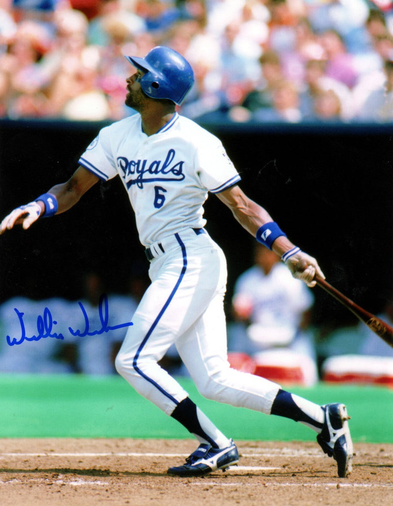 Willie Wilson Signed Autographed Kansas City Royals 8x10 Photo LSCM COA #2
