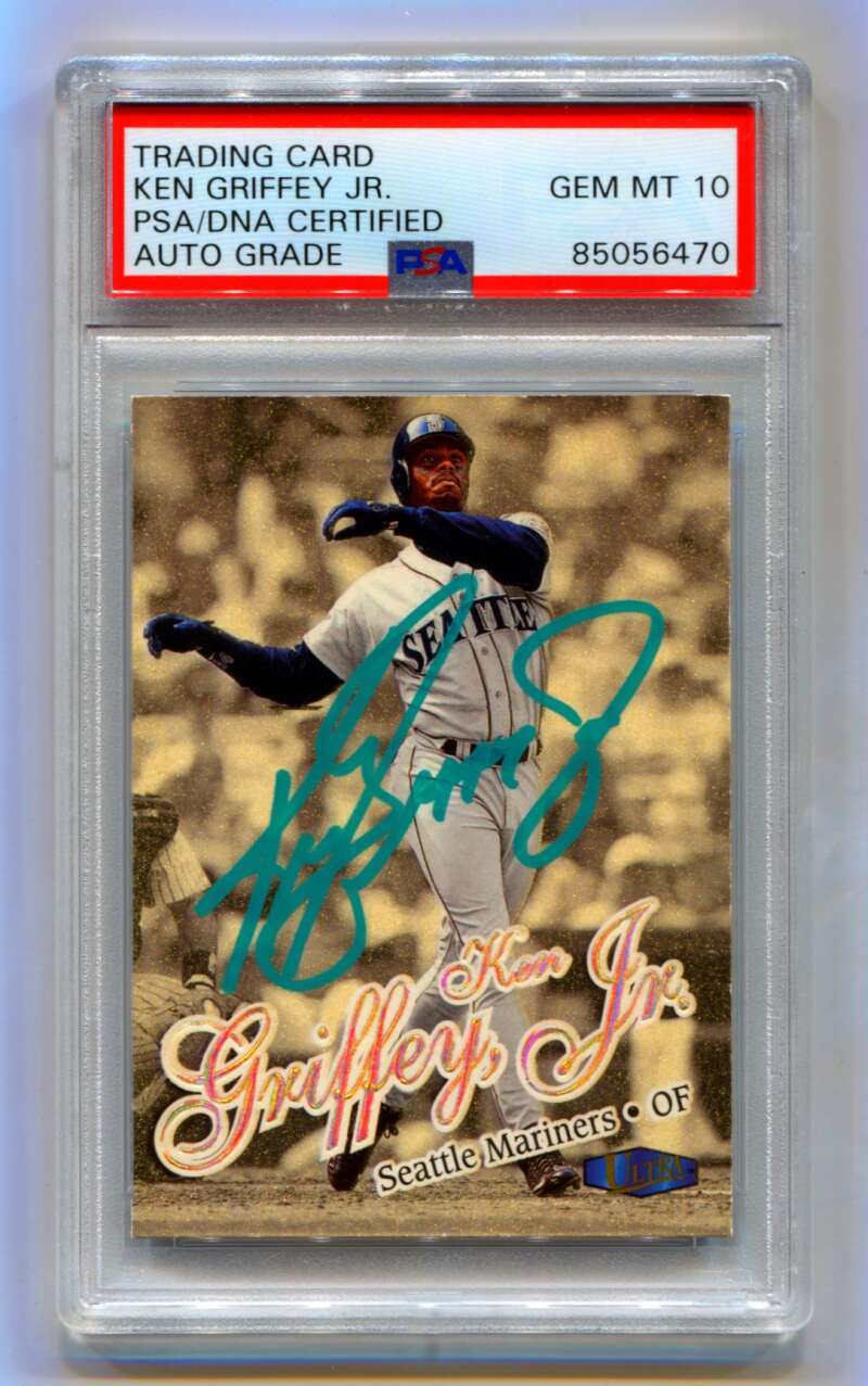 Ken Griffey Jr 1998 Fleer Ultra Gold Medallion 1G Signed PSA 10 Auto Mariners