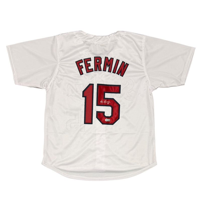 Jose Fermin Signed Autographed St Louis Cardinals Custom Jersey Beckett BAS COA