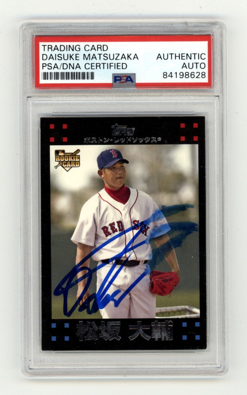 Daisuke Matsuzaka 2007 Topps 630 Japanese Variation RC Signed PSA Authentic Auto