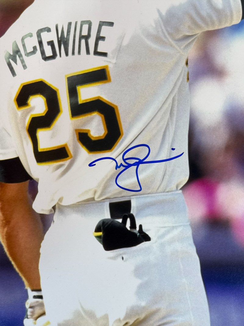 McGwire Canseco Dual Signed Athletics 16x20 Photo Bash Brothers Beckett BAS COA
