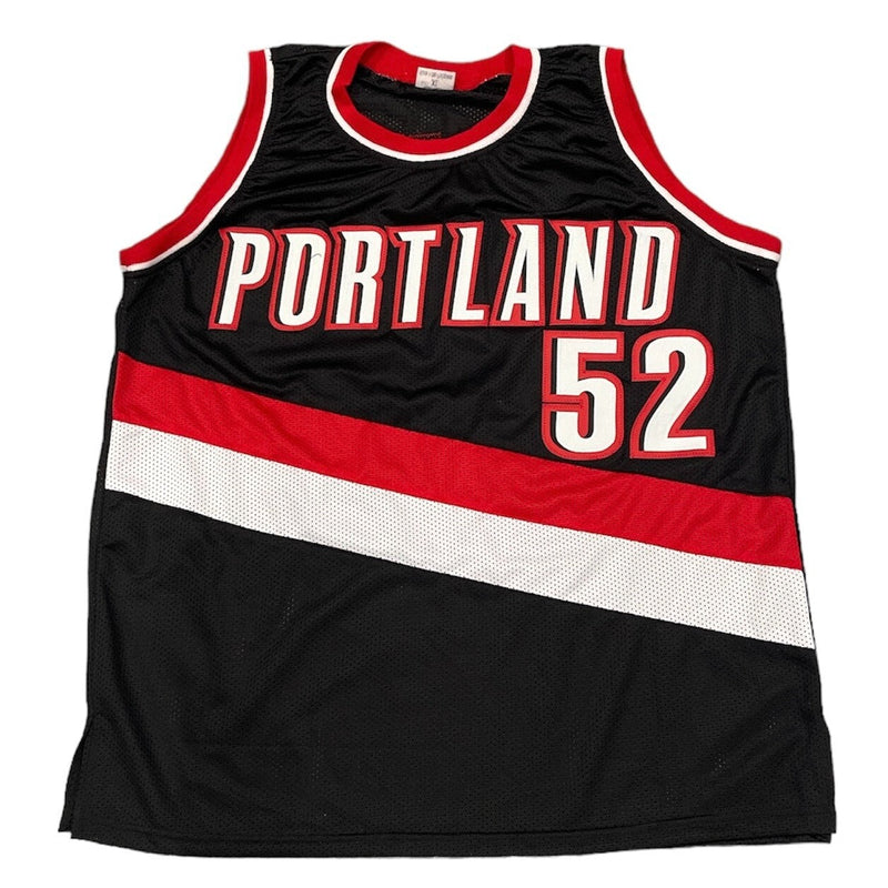 Greg Oden Signed Portland Custom Jersey w/ #1 Pick Beckett Witness BAS COA