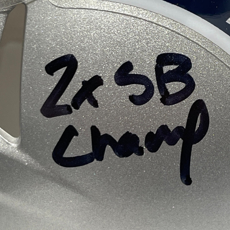 Rob Ninkovich Signed Patriots Speed Mini Helmet w/ 2x SB Champ Beckett W BAS COA