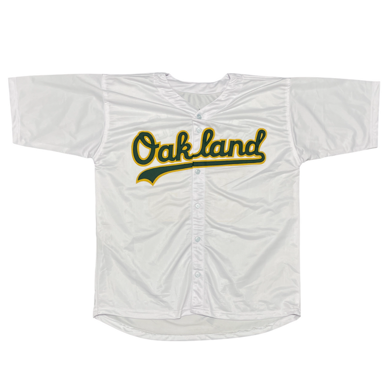 Terry Steinbach Signed Athletics Custom Jersey w/ 2 Ins Beckett Wit BAS COA