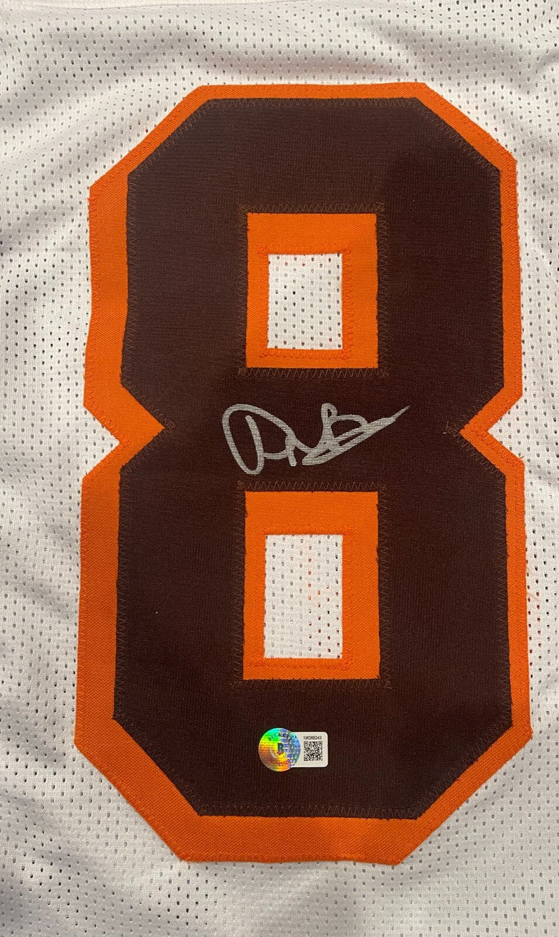 David Njoku Signed Cleveland Browns Custom Jersey Beckett Witness BAS COA