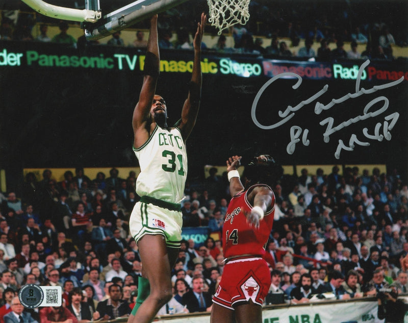 Cedric Maxwell Signed Celtics 8x10 Photo w/ 86 Finals MVP Beckett Wit BAS COA #1