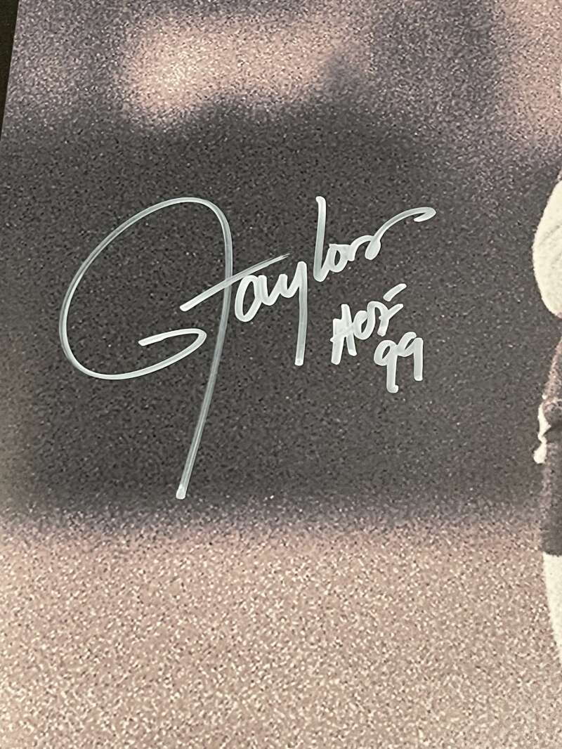 Lawrence Taylor Signed Auto 16x20 Photo Fanatics B&W PSA COA HOF 99 Giants