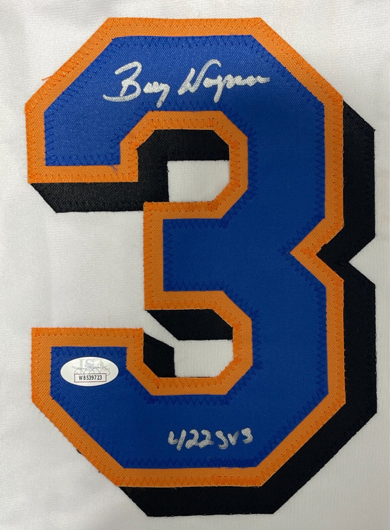 Billy Wagner Signed New York Mets Custom White Jersey w/ 422 SVS JSA COA