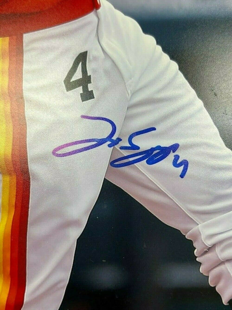 George Springer Signed Autographed 16x20 Photo JSA COA Houston Astros SI