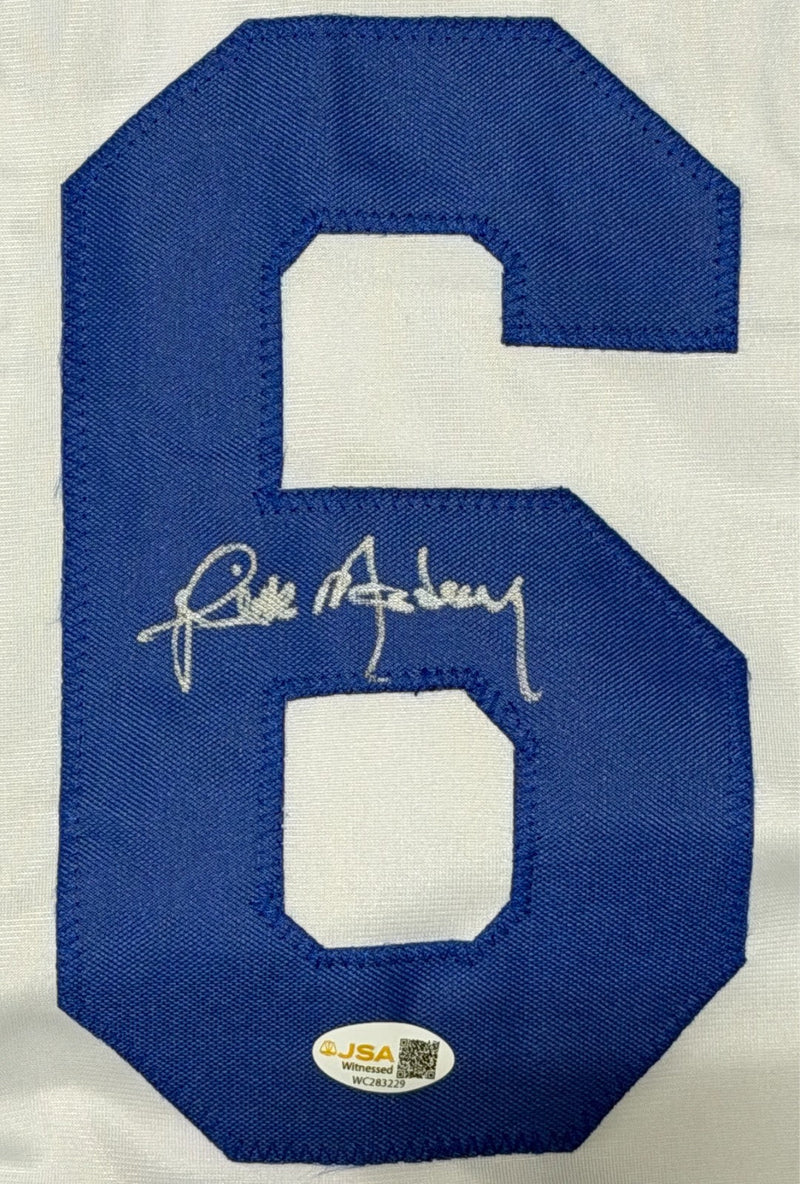 Rick Monday Signed Autographed Los Angeles Dodgers Custom Jersey JSA Witness COA