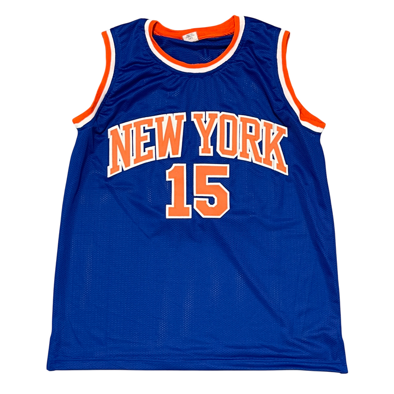 Earl Monroe Signed NY Knicks Custom Jersey w/ 3 Ins Beckett Witness BAS COA