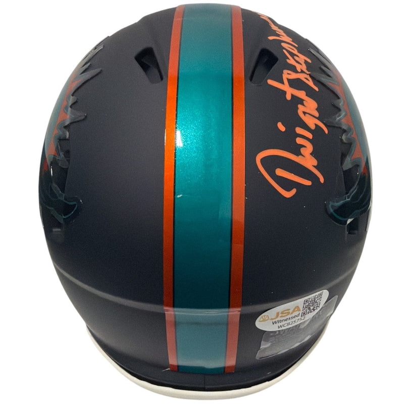 Dwight Stephenson Signed Dolphins Rivalries Mini Helmet w HOF 98 JSA Witness COA