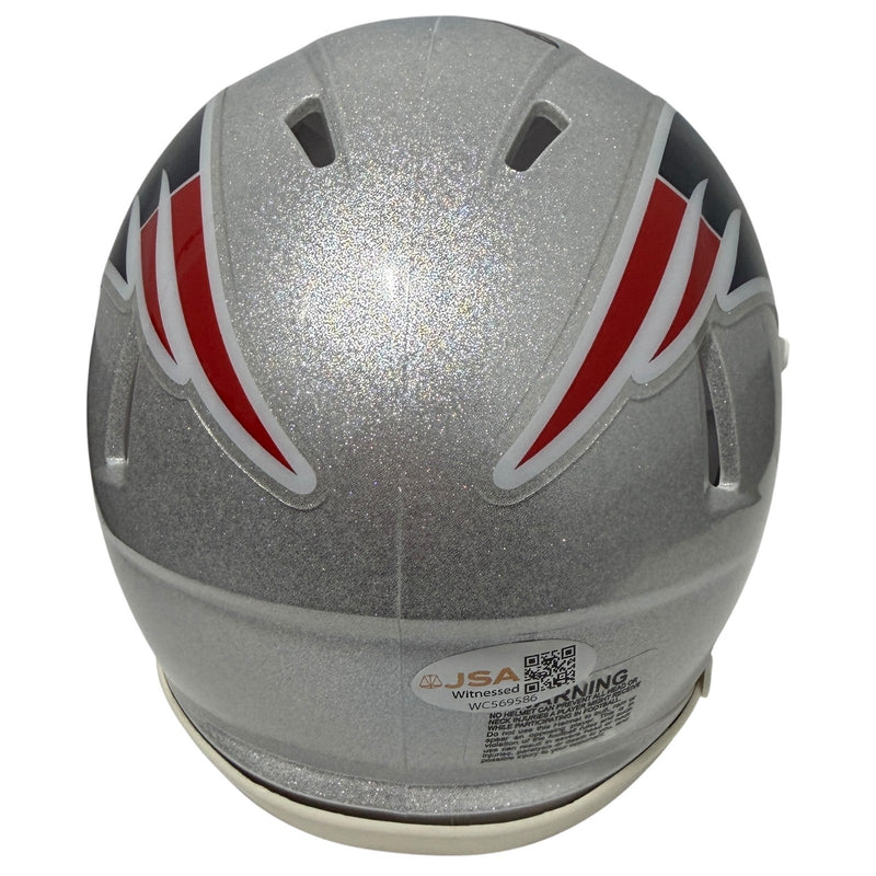 LeGarrette Blount Signed New England Patriots Speed Mini Helmet JSA Witness COA