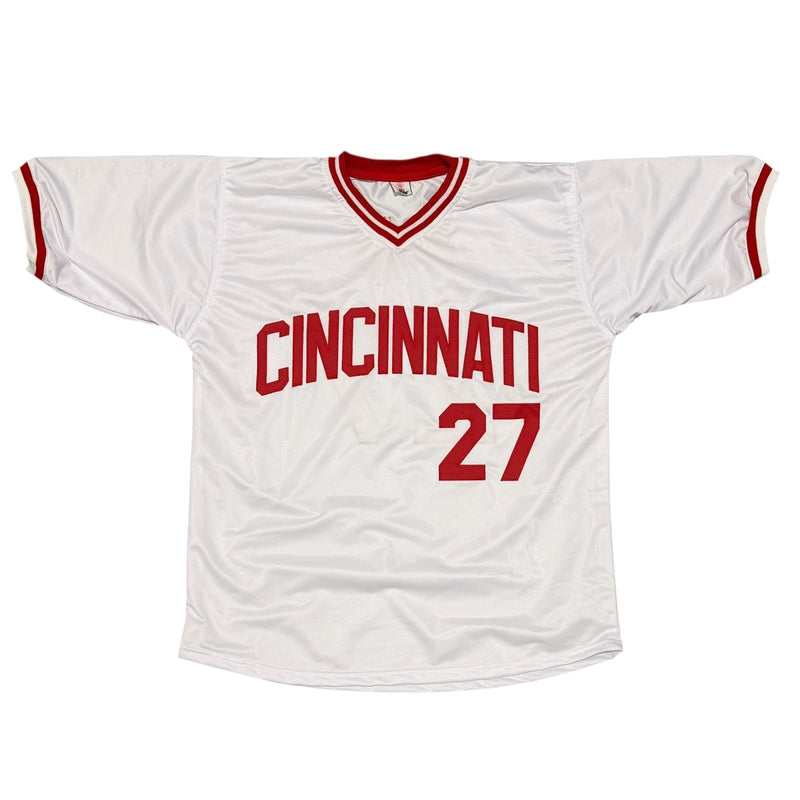 Jose Rijo Signed Cincinnati Reds Custom Jersey w/ 2 Insc JSA Witness COA