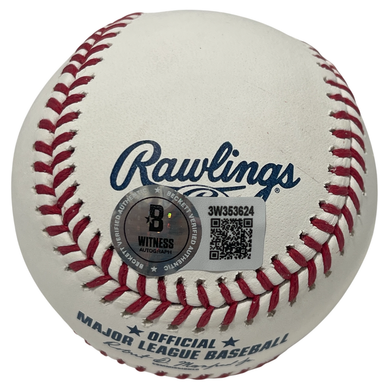 Jim Kaat Signed Retirement Logo ROMLB Baseball w/ #36 Retired Beckett W BAS COA