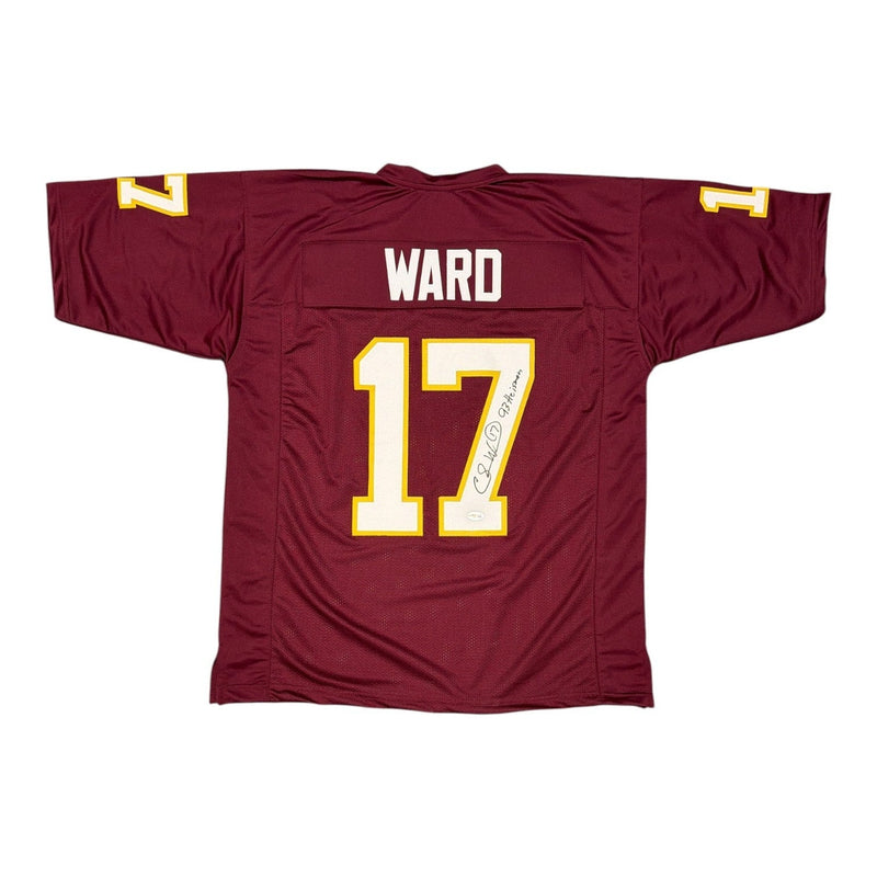 Charlie Ward Signed Florida State Custom Jersey w/ 93 Heisman JSA Witness COA