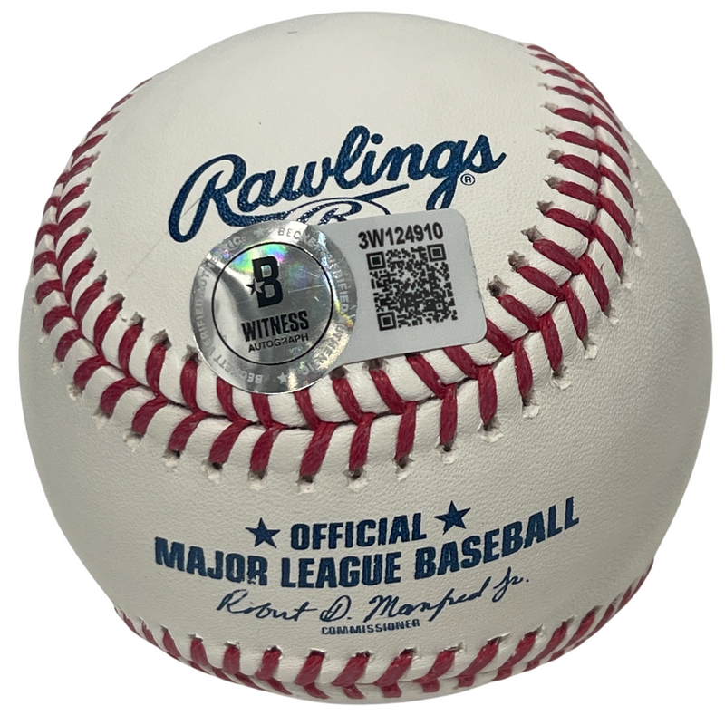 Fred McGriff Signed Autographed ROMLB Baseball w/ HOF 23 Beckett Witness BAS COA