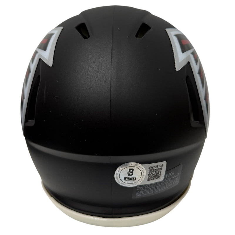 Michael Penix Signed Atlanta Falcons Speed Mini Helmet Beckett Witness BAS COA
