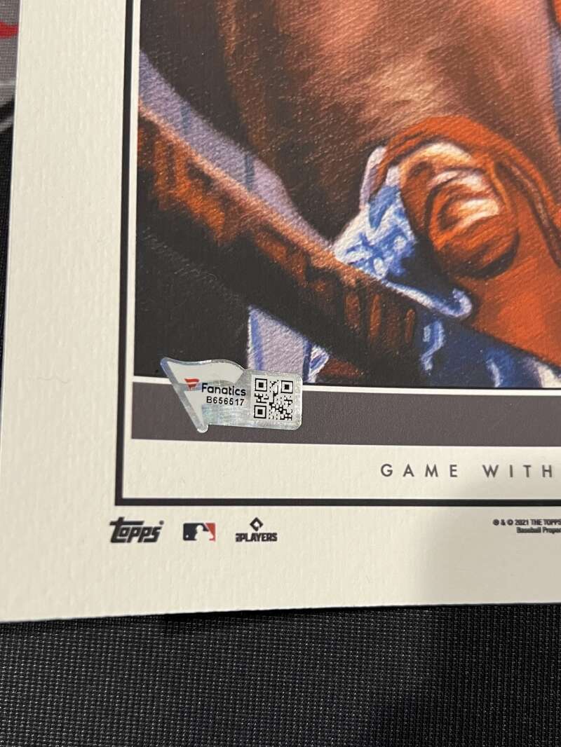 Pete Alonso Signed Auto Topps Game within the Game Art Print #10/99 Fanatics COA