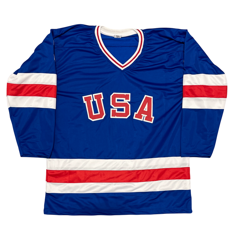 Ken Morrow Signed USA Custom Jersey w 1980 Gold Miracle on Ice Beckett W BAS COA