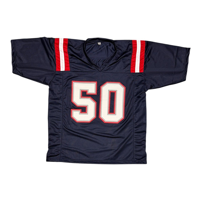 Mike Vrabel Signed New England Patriots Navy Custom Jersey JSA Witness COA