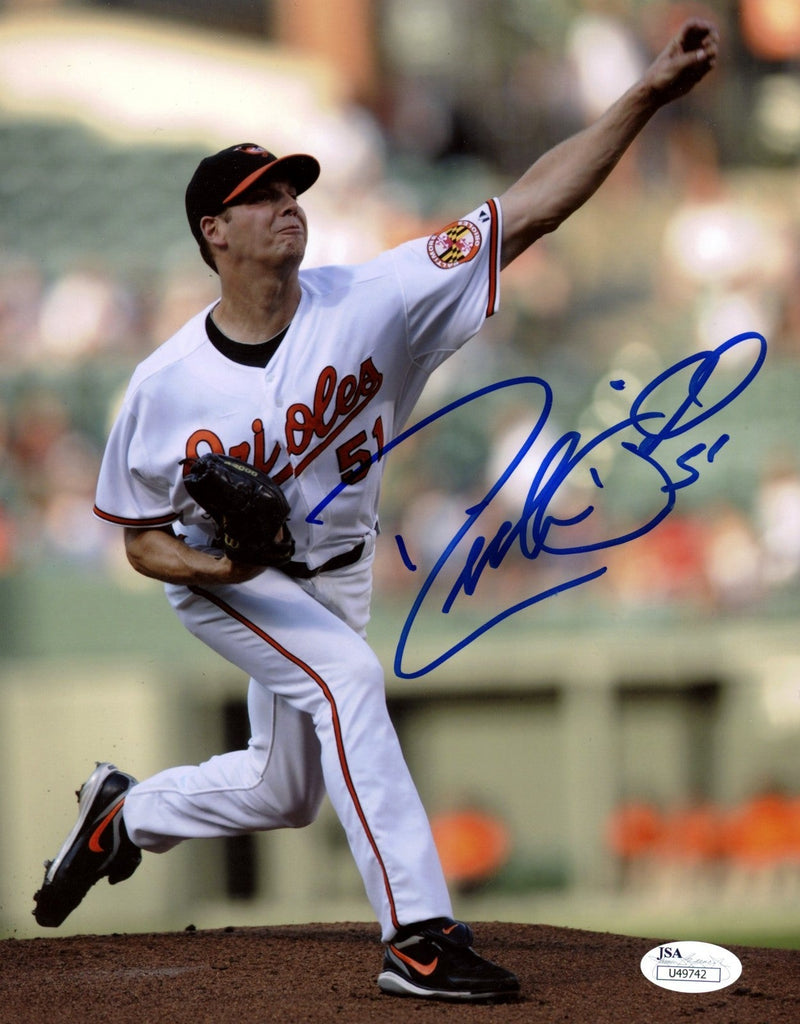 Rich Hill Signed Autographed Baltimore Orioles 8x10 Photo JSA COA