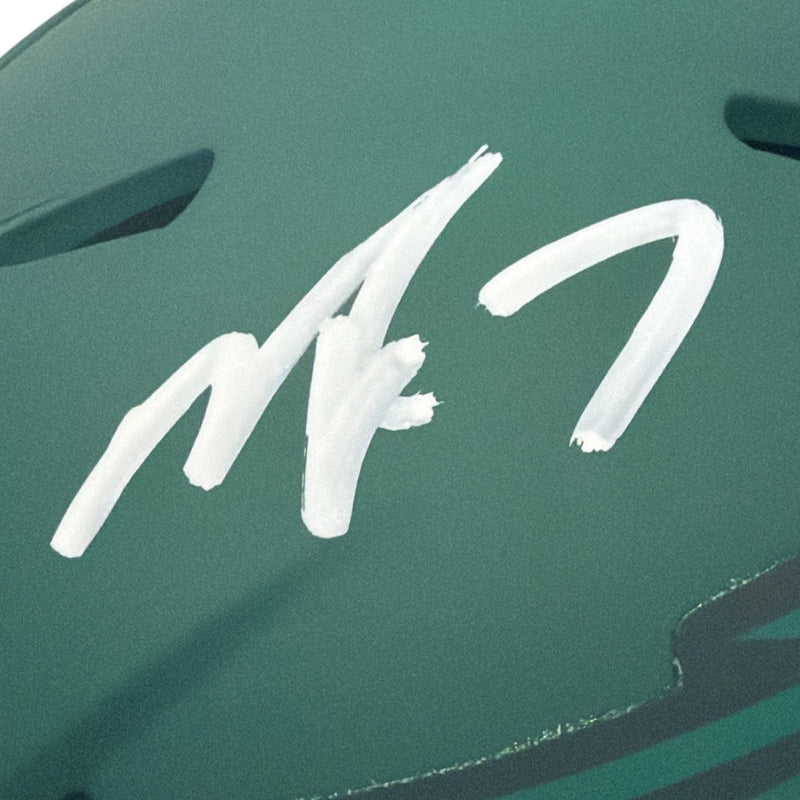 Michael Vick Signed Philadelphia Eagles Rave Mini Helmet JSA Witness COA